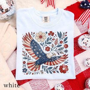 4th July 250th Year Shirts, Patriotic Eagle America Graphic Tee, Freedom Americana Celebration Shirt
